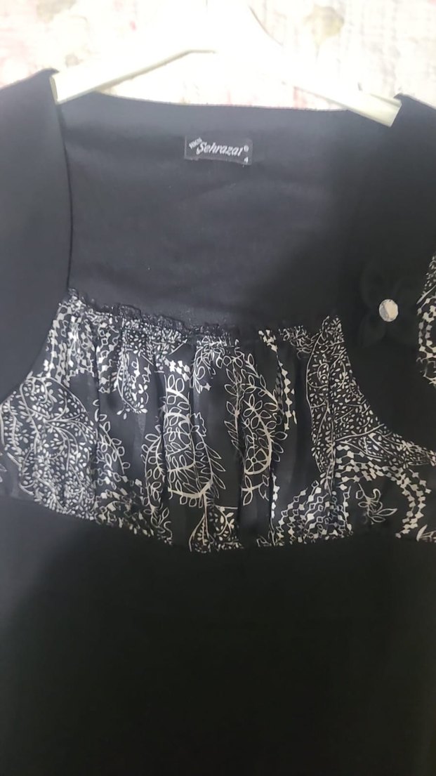 Siyah Drapeli Uzun Straplez Kadın Elbise - Görsel 3