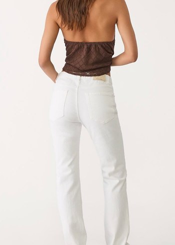 44 Beden Stradivarius D98 Beyaz Pantolon