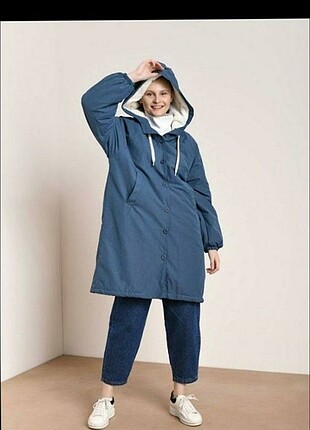 Minaaise Indigo Peluş Mont