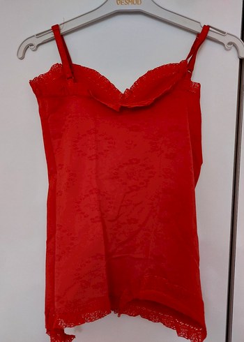 Dantel Detaylı Kırmızı   Atlet - Görsel 4