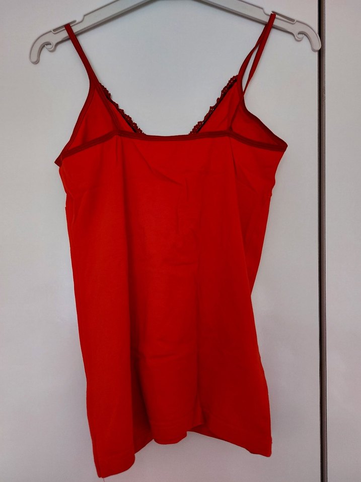 Dantel Detaylı Kırmızı   Atlet - Görsel 2