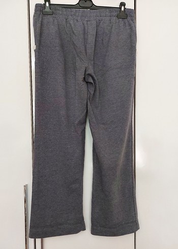 Gri Kadın Pamuklu Salaş Eşofman Altı - Görsel 2