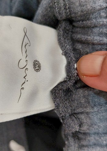 Gri Kadın Pamuklu Salaş Eşofman Altı - Görsel 3