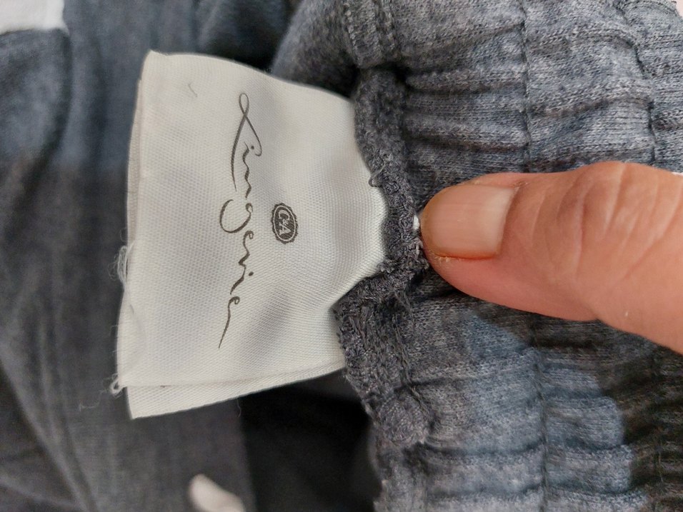 Gri Kadın Pamuklu Salaş Eşofman Altı - Görsel 3