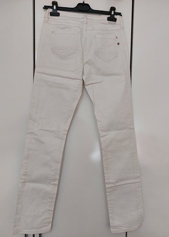 Kadın Beyaz jeans - Görsel 3
