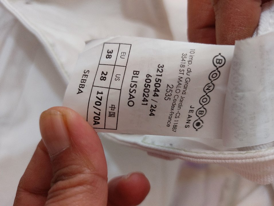 Kadın Beyaz jeans - Görsel 4