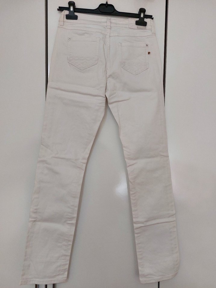 Kadın Beyaz jeans - Görsel 3