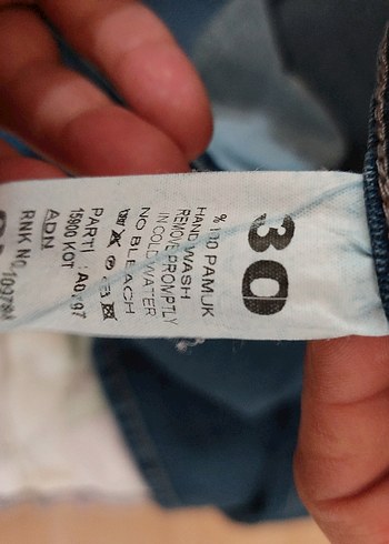 Kadın Mavi Denim Normal Boy Jean - Görsel 3