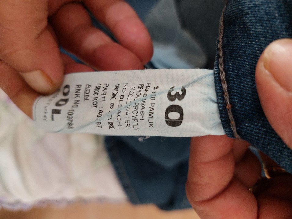 Kadın Mavi Denim Normal Boy Jean - Görsel 3