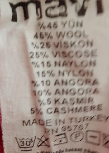 fuşya yünlü kazak - Görsel 5