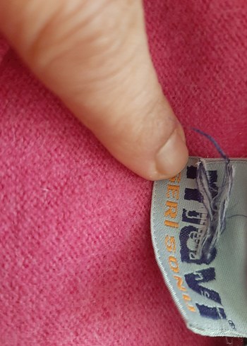 fuşya yünlü kazak - Görsel 3