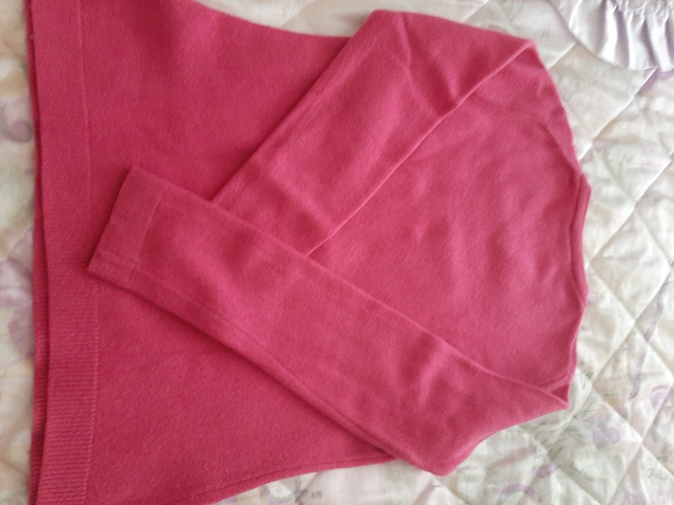 fuşya yünlü kazak - Görsel 4