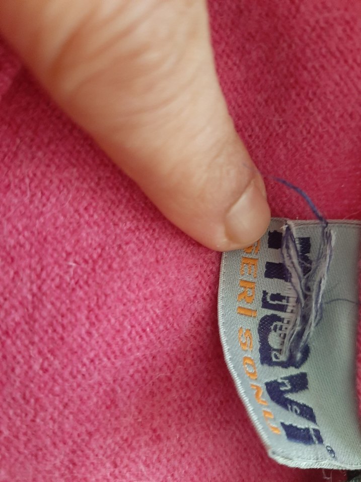 fuşya yünlü kazak - Görsel 3