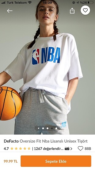 Defacto NBA T-shirt