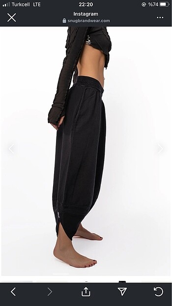 snug baggy şalvar pantolon