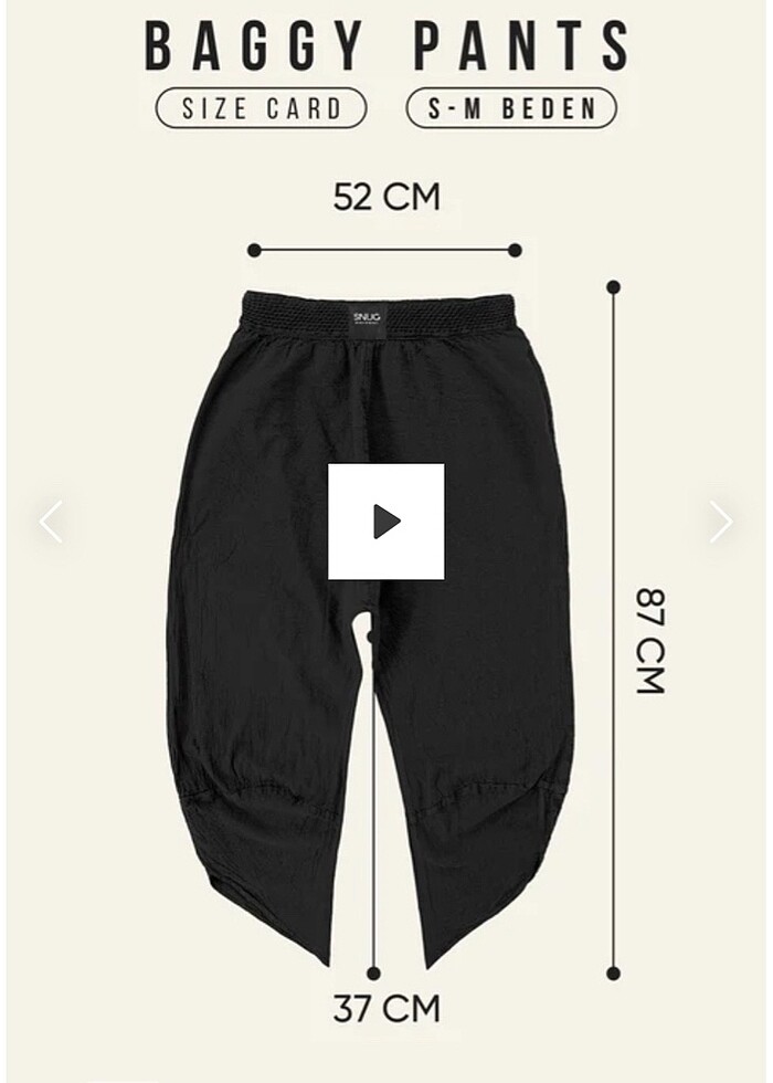 snug baggy şalvar pantolon - Görsel 3