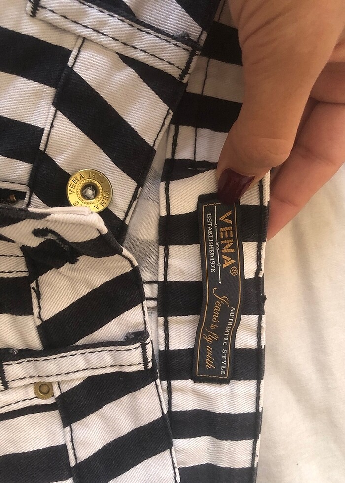 vintage düşük bel şort - Görsel 2