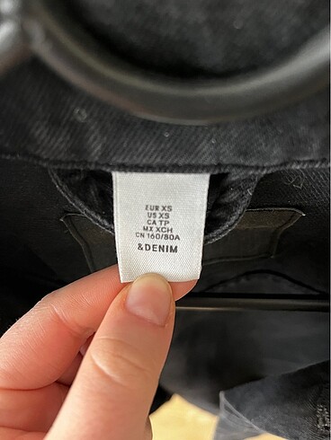 H&M Siyah kot ceket