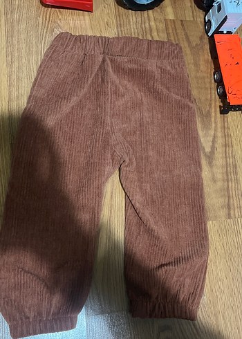 Kadife görünümlü fitilli pantolon
