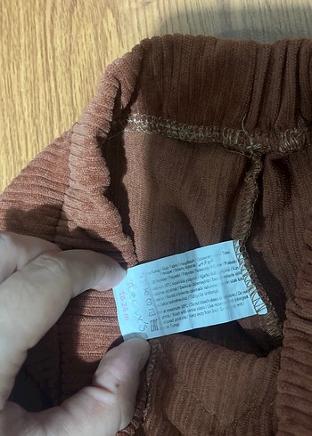 18-24 Ay Beden Kadife görünümlü fitilli pantolon