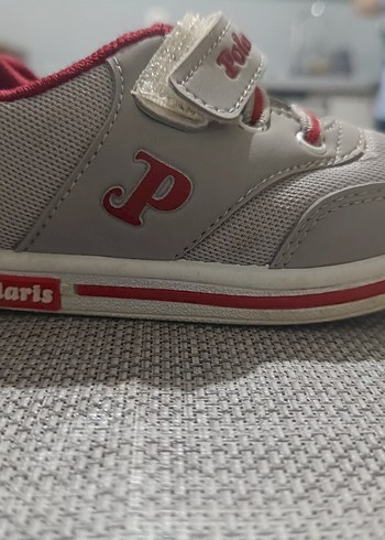 Polaris Erkek Çocuk Mavi gri Cırtlı Spor Ayakkabı - Görsel 8