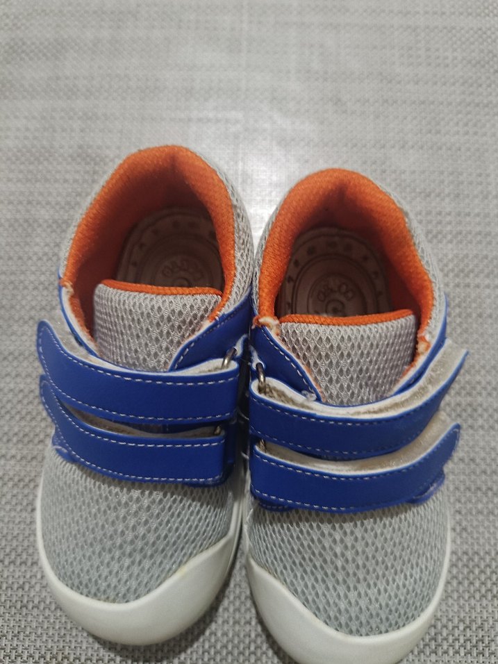 Polaris Erkek Çocuk Mavi gri Cırtlı Spor Ayakkabı - Görsel 3