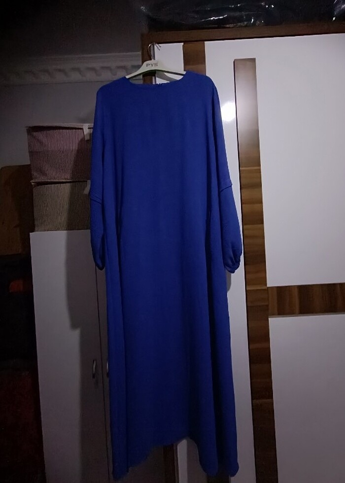 Özel dikim kat kol tesettür elbise  - Görsel 5