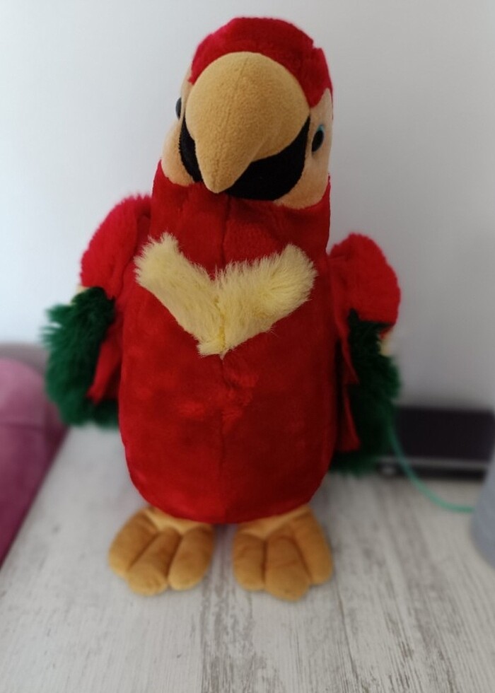 Oyuncak peluş papağan  - Görsel 2