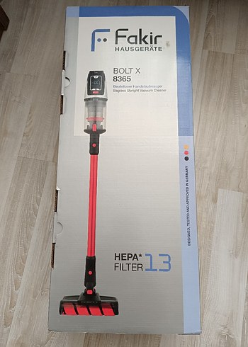 Fakir şarjlı süpürge Kırmızı Kablosuz Dikey Elektrikli Süpürge - Görsel 2