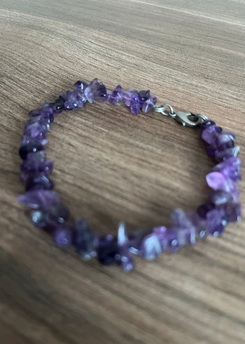Doğal Ametist Kırık Taş Bileklik - Negatif Enerji Kalkanı - Görsel 4