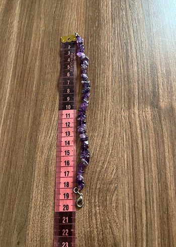 Doğal Ametist Kırık Taş Bileklik - Negatif Enerji Kalkanı - Görsel 2