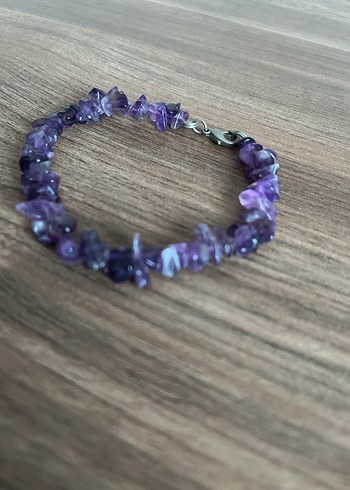 Doğal Ametist Kırık Taş Bileklik - Negatif Enerji Kalkanı - Görsel 6