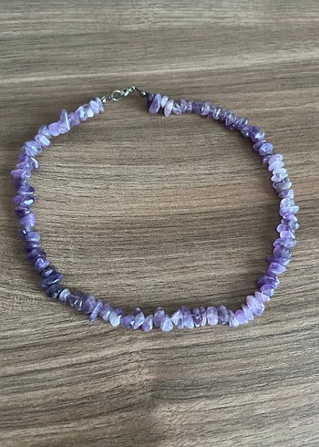 Ametist Doğal Taş Enerji Şifa Kolyesi - Görsel 5