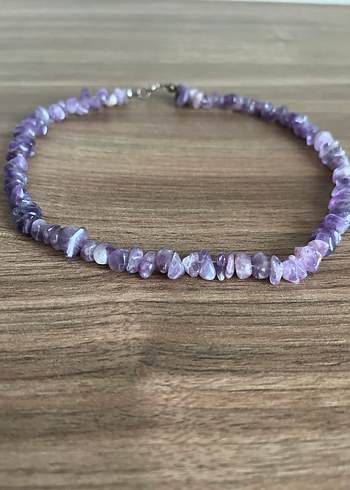 Ametist Doğal Taş Enerji Şifa Kolyesi - Görsel 6