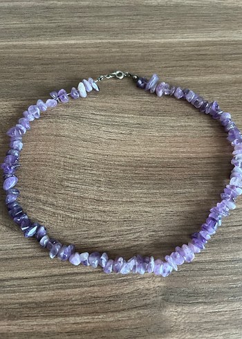 Ametist Doğal Taş Enerji Şifa Kolyesi - Görsel 2