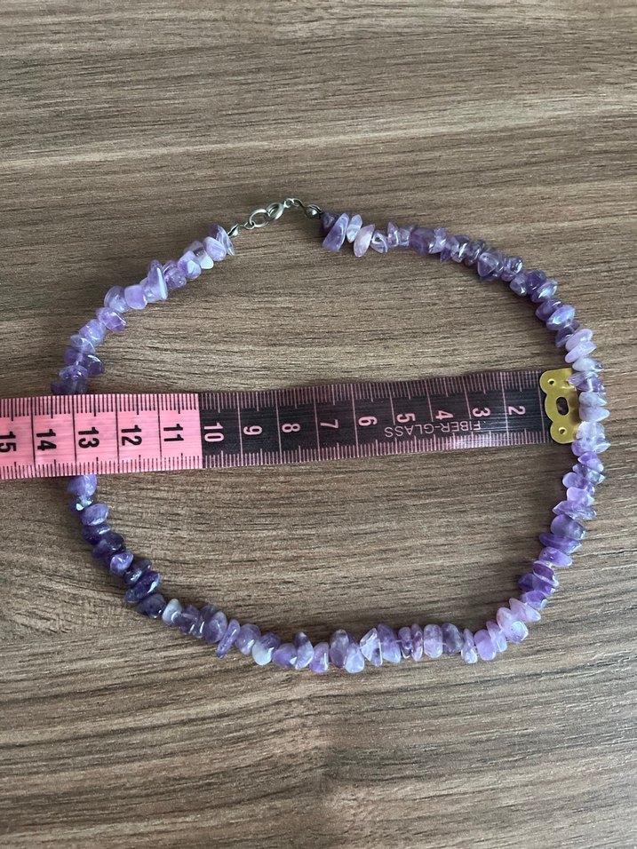 Ametist Doğal Taş Enerji Şifa Kolyesi - Görsel 3