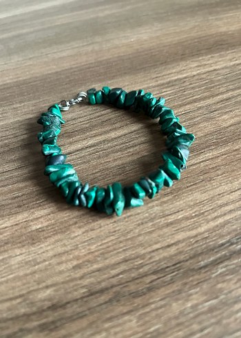 Gerçek Malakit Doğal Taş Bileklik - Görsel 7