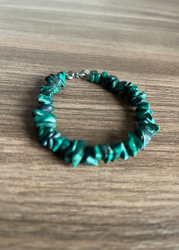 Gerçek Malakit Doğal Taş Bileklik - Görsel 8
