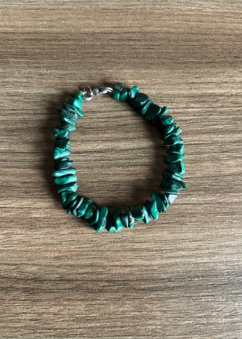 Gerçek Malakit Doğal Taş Bileklik - Görsel 6