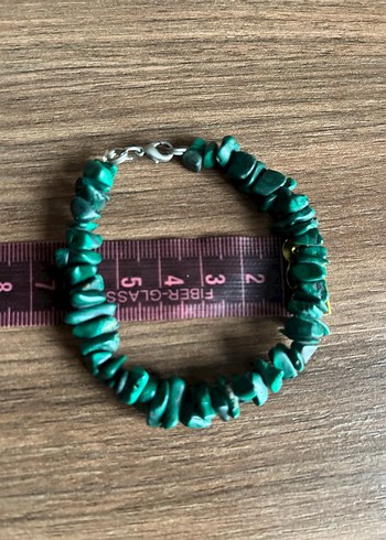 Gerçek Malakit Doğal Taş Bileklik - Görsel 4