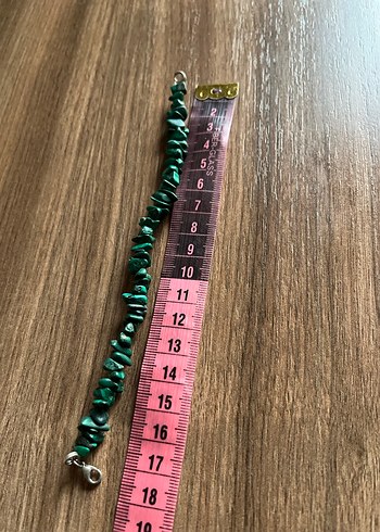 Gerçek Malakit Doğal Taş Bileklik - Görsel 9