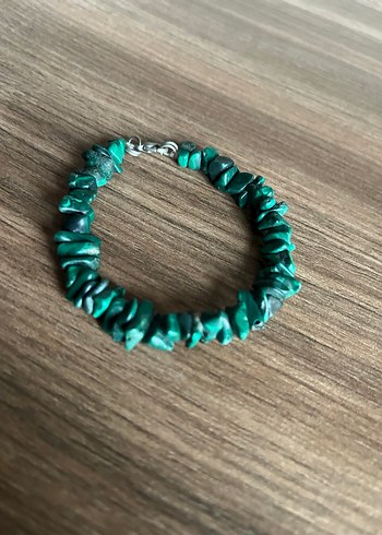 Gerçek Malakit Doğal Taş Bileklik - Görsel 3