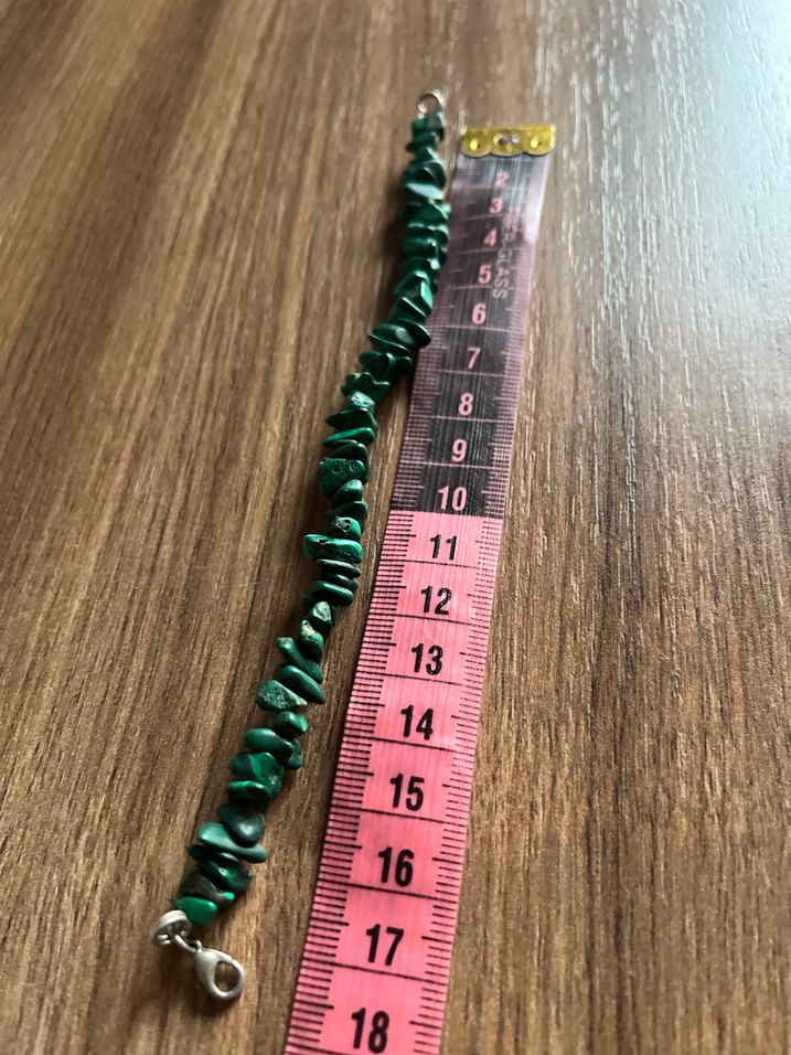 Gerçek Malakit Doğal Taş Bileklik - Görsel 2