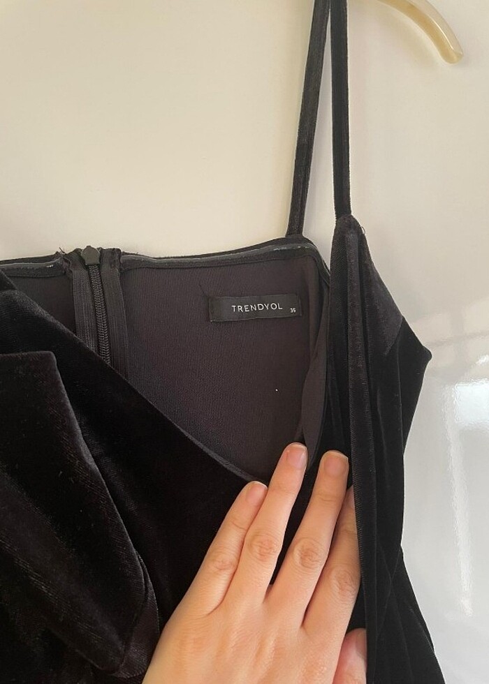 Kadife elbise - Görsel 2