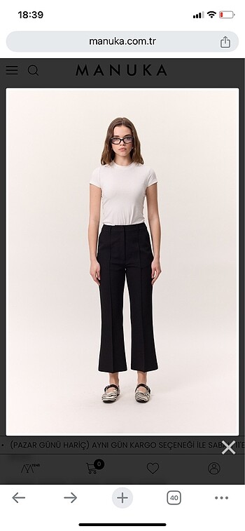 Zara Manuka flare pantolon