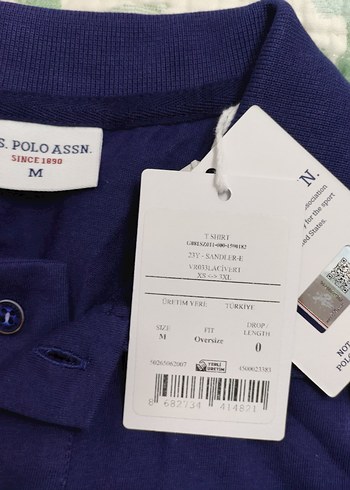 lacivert u.s polo Yaka Kısa Kollu Tişört - Görsel 4