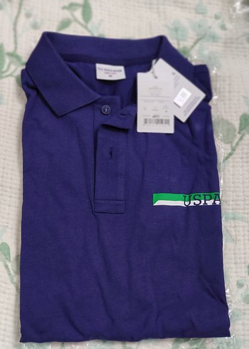 lacivert u.s polo Yaka Kısa Kollu Tişört - Görsel 3