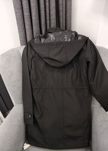 Defacto Siyah Fermuarlı Kadın  Ceket-Mont - Görsel 3