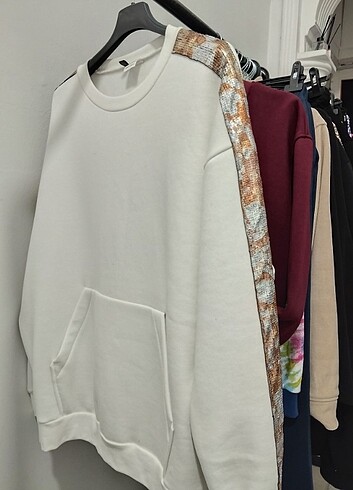 xl Beden Salash içi şardonlu sweatshirt