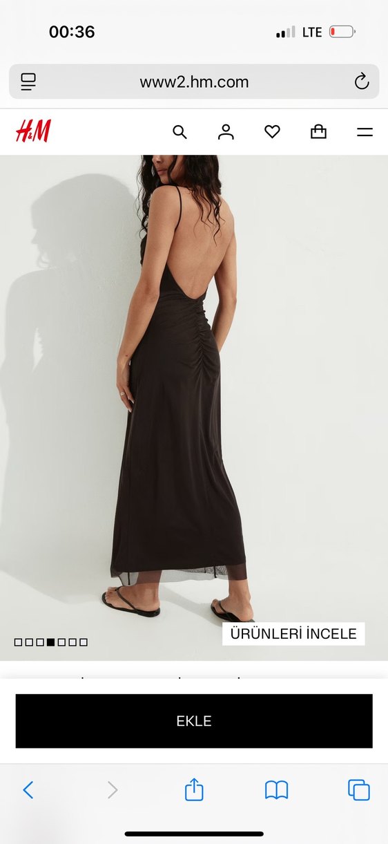 H&M Desenli Uzun Elbise - Görsel 3